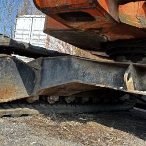 foto 12.5t bagr ofset guma Terex HR42 Schaeff mimoosé rýpání